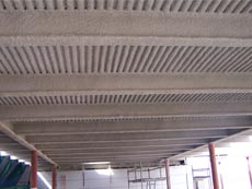 Forjados de chapa colaborante, protecci&oacute;n contra el fuego