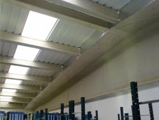 Franja corta-fuego naves industriales